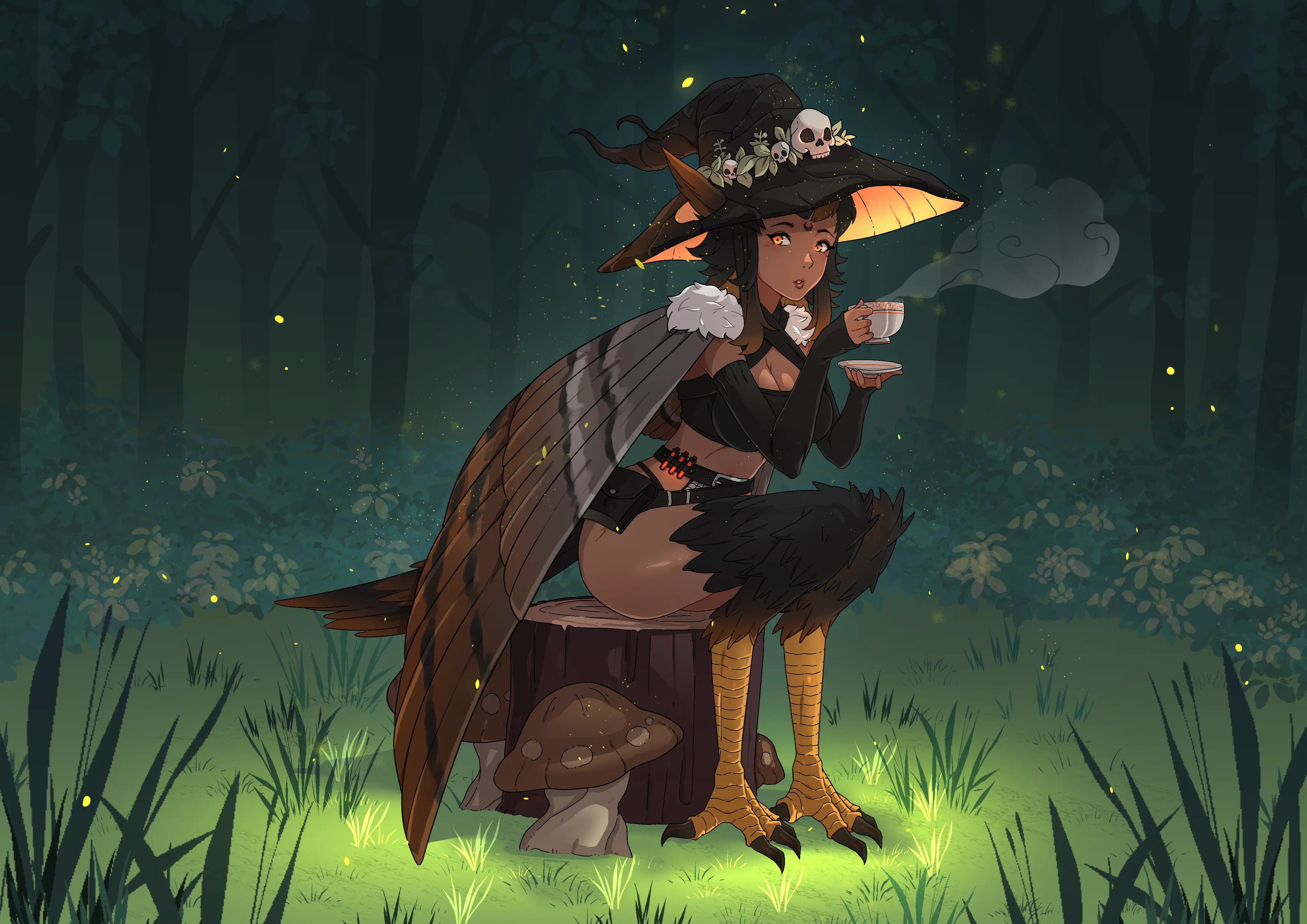 'Harpy from Mystical Dawn Forest'