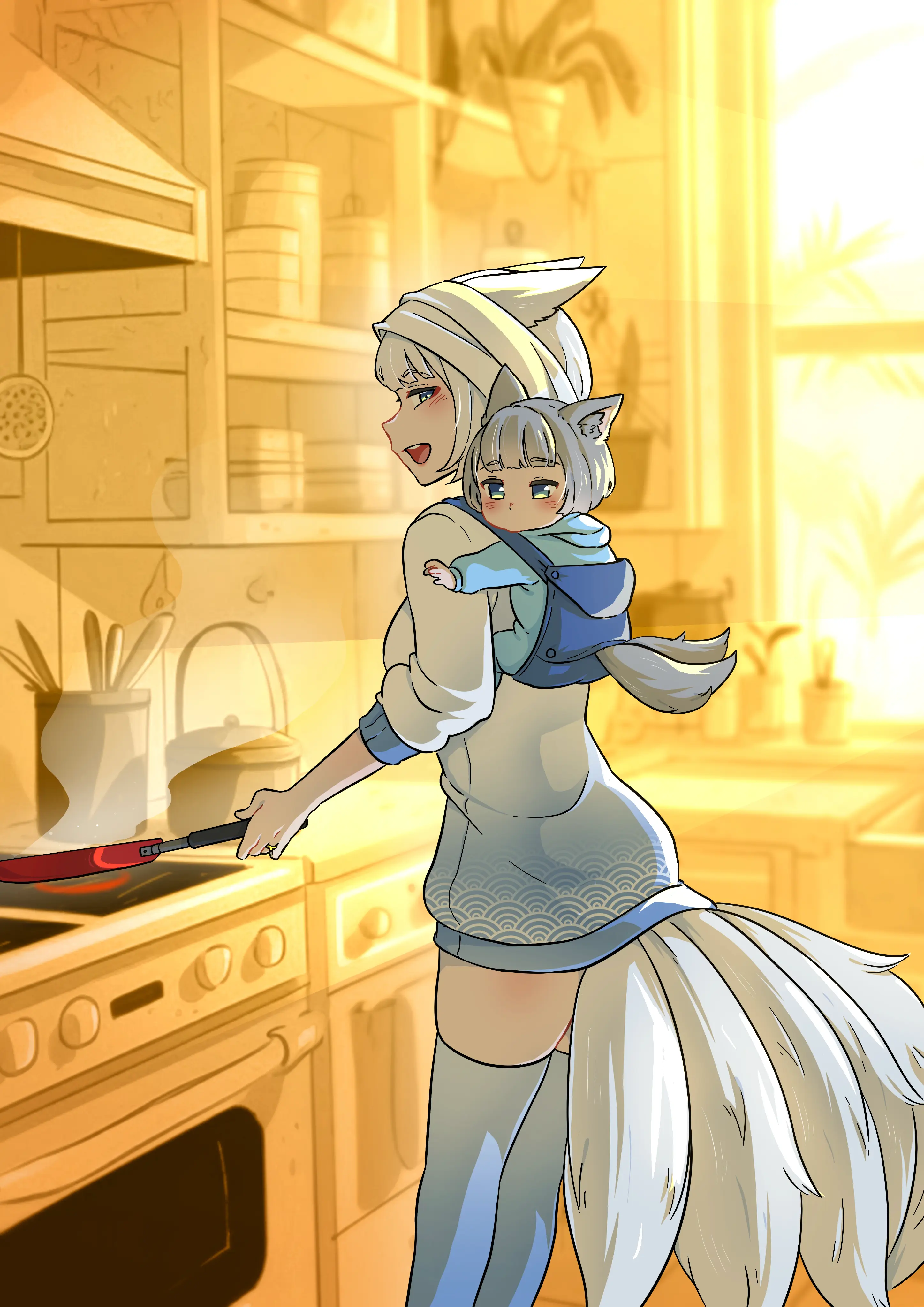 Kaga and Her Child